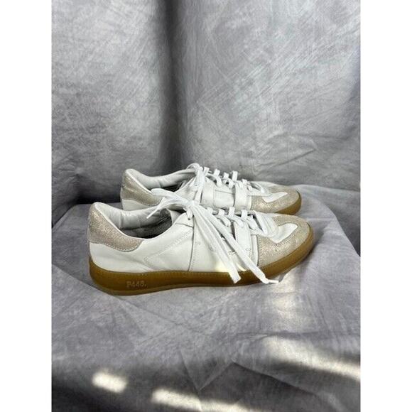 P448 Monza Sneaker Glitter White Womens Size US 9, EU 40 - Picture 1 of 7